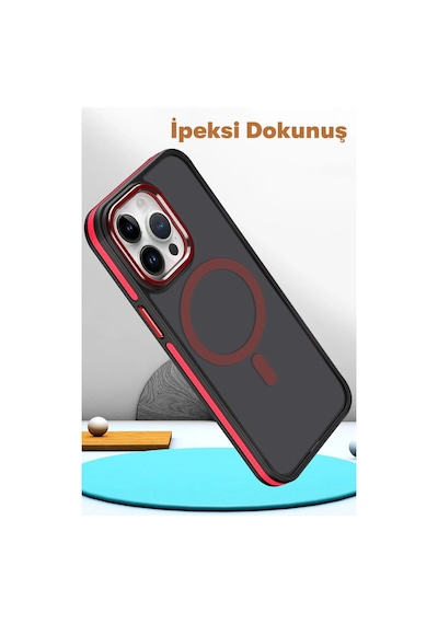 Joko Apple İphone 15 Pro Max Winner Magsafe Kapak - Siyah 0.2M-Çok Renkli