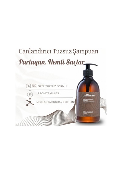 Lapiens Günlük Canlandırıcı Nemlendirici Tuzsuz Şampuan 500 ML