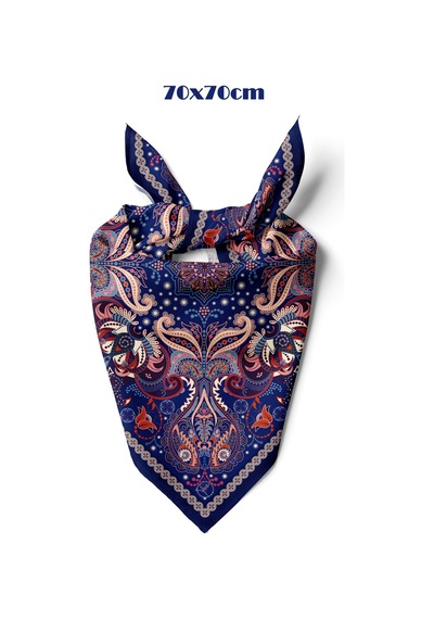 Binbir Gece 70 70cm Bandana/fular Çok Renkli
