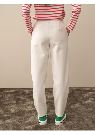 Xint Ekru Regular Fit Pamuklu Sweat Pantolon 470411 Beyaz