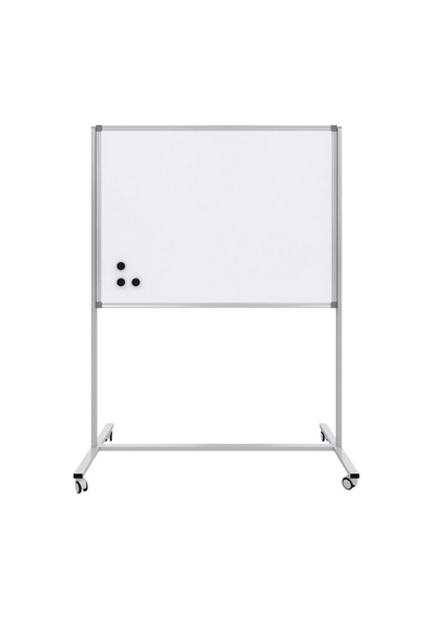 Mıknatıslı Mobil Ayaklı Beyaz Yazı Tahtası 120x150cm Beyaz