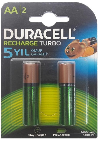 Ş Arj Edilebilir Kalem Pil 2'li Aa 2500 Mah