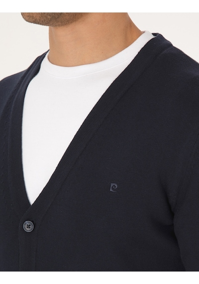 Pierre Cardin Erkek Lacivert Hırka Triko 50317330-vr033 Lacivert