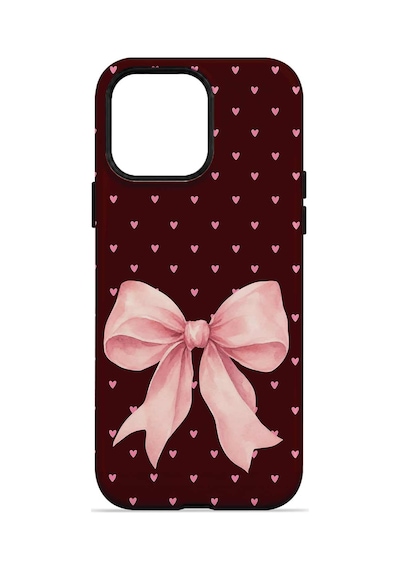 Velvoria Valestra Blush Heart Bow Apple iPhone Uyumlu 14 Pro Magsafe Koruma Kılıfı Valestra Magline - Blush Heart Bow