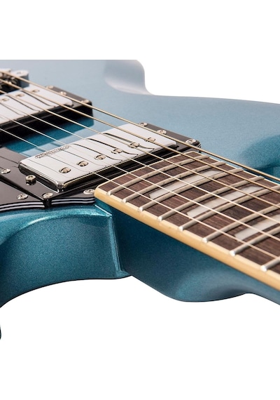 Vintage Vs6 Reissued Vibrola Tailpiece Elektro Gitar - Gun Hill Blue