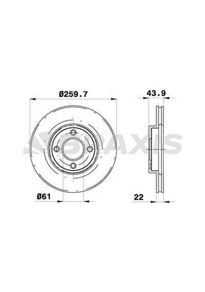 Braxis Ae0229 Ön Fren Disk Aynası Nissan Micra Mk4 Note Iı 1.2ı Df6430