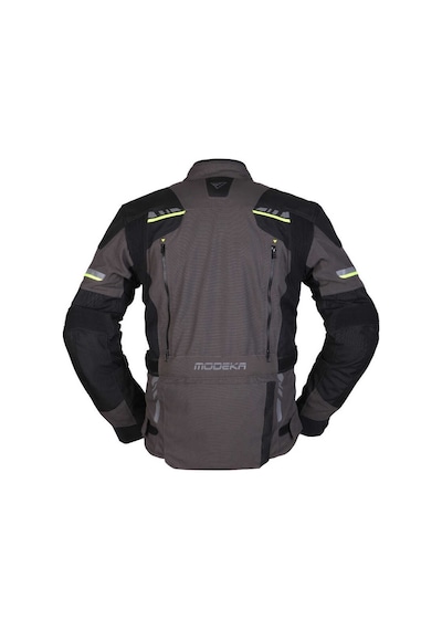 Modeka Taran Waterproof Ceket Siyah Koyu Gri