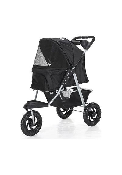 Royalist Dtc-803 3 Tekerlekli Kedi Köpek Arabası Siyah 77x43x94 Cm 294-57003.01