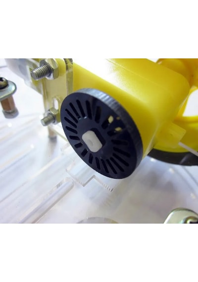 2wd Çift Katlı Şeffaf Yuvarlak Şasi Robot Araba Kiti Demonte Çizgi Takip Engelden Kaçınma Arduino İçin