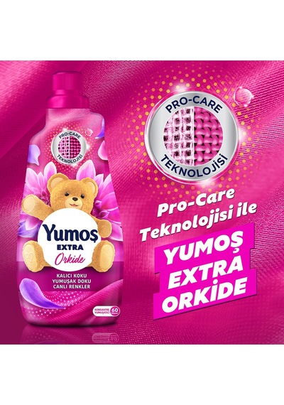 Yumoş Extra Konsantre Çamaşır Yumuşatıcısı Orkide 1440 Ml 60 Yıkama 3 Adet