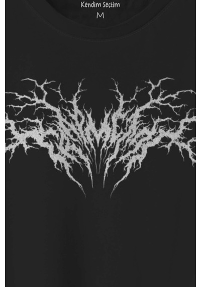 Trap Metal Hip Hop Rap Music Müzik Trapmetal Baskılı Siyah T-shirt Unisex Tişört 001