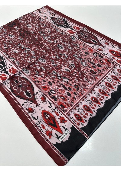Qashka Soft Pamuklu Şal Etro Desen Lbd1516-44006 Çok Renkli