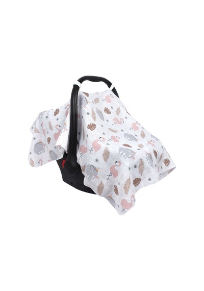 Sevi Bebe Müslin Puset Ve Ana Kucağı Örtüsü Art-41 Flamingo-9089884471459 Sevi Bebe Müslin Puset Ve Ana Kucağı Örtüsü Art-41 Flamingo-9089884471459