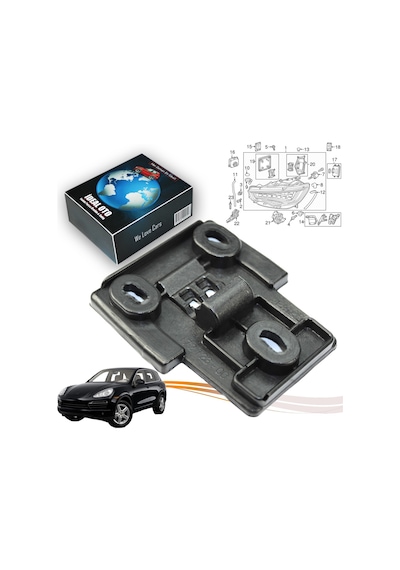 Porsche Cayenne 2 92a / 958 2010-2014 7p5941149 Sol Veya Sağ İçin Far Kilitleme Braketi 1 Adet