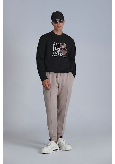 Lufian Pıtcher Erkek Sweatshirt Siyah 001