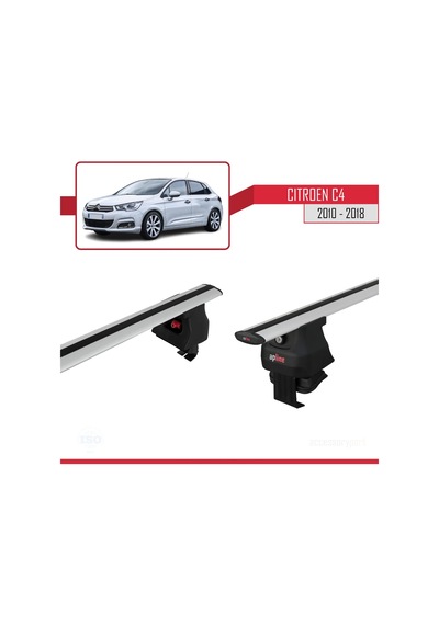 Citroen C4 2010-2018 Arası İle Uyumlu Ace-4 Ara Atkı Tavan Barı Gri