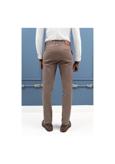 Notra Regular Fit Pamuklu Dokulu Kışlık Gabardin Pantolon Kahverengi Notra Regular Fit Pamuklu Dokulu Kışlık Gabardin Pantolon Kahverengi