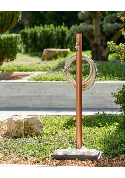 Loop Yuvarlak Bahçe Çeşmesi - Terracotta