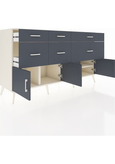 Hyperion Konsol Tek Raflı 6 Çekmeceli 4 Kapaklı 176x44x99 Aytaşı- Aytaşı-antrasit Hyperion Konsol Tek Raflı 6 Çekmeceli 4 Kapaklı 176x44x99 Aytaşı- Aytaşı-antrasit