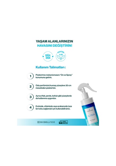 Doğal Bileşenli Oda Parfümü Activia 350 Ml 2li Set