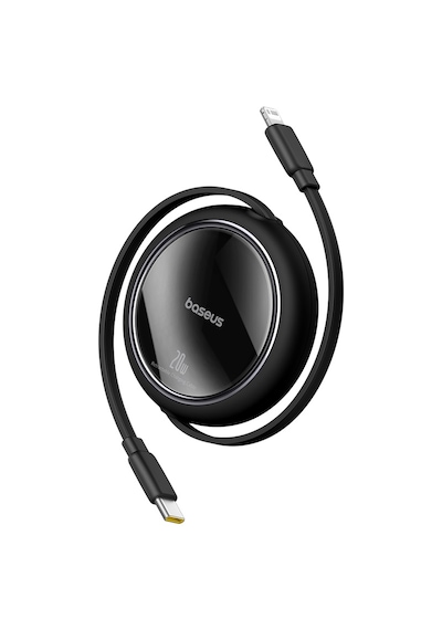 Baseus Free2pull Usb-c 20w Makaralı Hızlı Şarj Ve Data Kablosu, Siyah 100 Cm