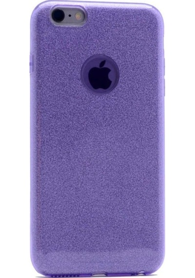 Apple Uyumlu iPhone 7 Plus Kılıf Zore Shining Silikon Mor