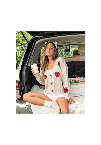 Flex Fashıon Kadın Trend Çilek Detaylı Popüler Yumoş Triko Hırka Taş Taş - 731489809 Taş - 731489809 Taş Flex Fashıon Kadın Trend Çilek Detaylı Popüler Yumoş Triko Hırka Taş Taş - 731489809 Taş - 731489809 Taş