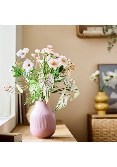 Ikea Smycka Yapay Buket, Pembe-beyaz, 60 Cm, İç-dış Mekan