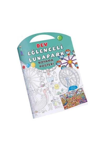 Dev Eğlenceli Lunapark - Boyama Posteri