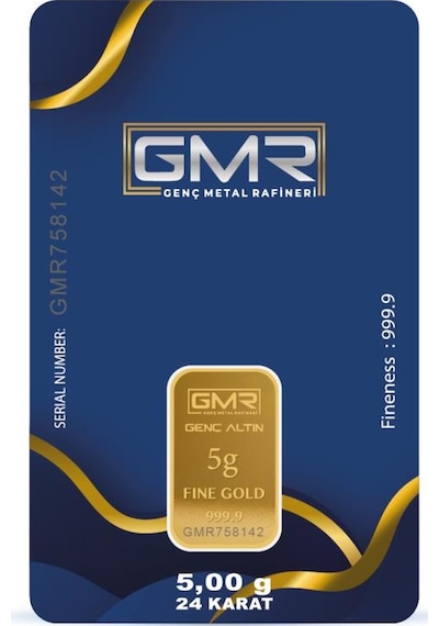 Rimagold 5 Gr 24 Ayar 999.9 Milyem Gmr Gram Altın