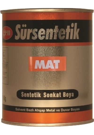 Sürsentetik Yağlı Boya Mat Siyah 3Kg