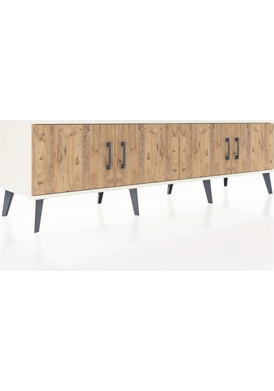 Hyperion Tv Ünitesi 2 Raflı 4 Kapaklı 176x44x51 Aytaşı-çam/çam Atlas Çam/atlas Çam