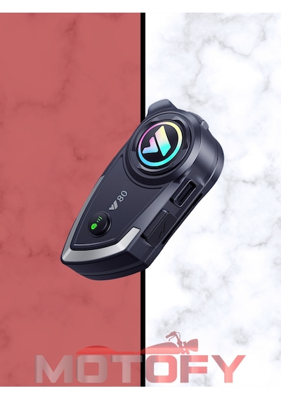 Y80 Kablosuz Bluetooth Motosiklet Kask Kulaklık Intercom Kaliteli Hoparlör Ve Mikrofon