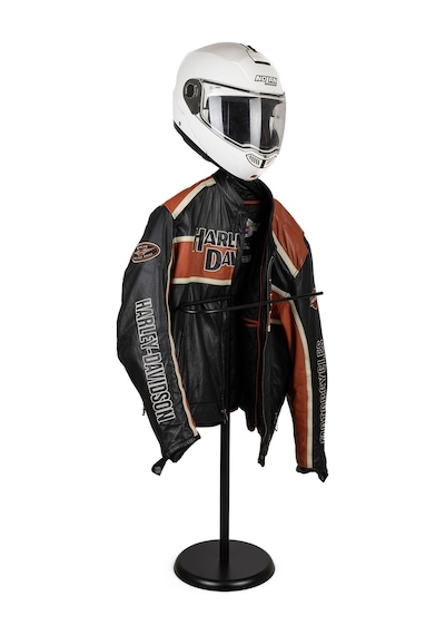Biker Butler Kask Askılı Metal Dilsiz Uşak Motosiklet Tutkunlarına Özel Siyah
