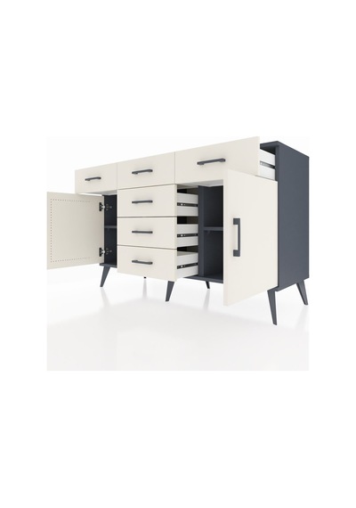 Hyperion Konsol 2 Raflı 6 Çekmeceli 2 Kapaklı 132x44x83 Antrasit-aytaşı Aytaşı Hyperion Konsol 2 Raflı 6 Çekmeceli 2 Kapaklı 132x44x83 Antrasit-aytaşı Aytaşı
