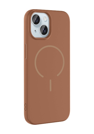 Apple Uyumlu iPhone 15 Kılıf M-safe Şarj Özellikli Sys Meta Kapak - Rose Pembe Rose Pembe