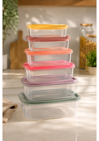 Saklama Kabı 6 Lı Set Şeffaf - 899641381 Şeffaf