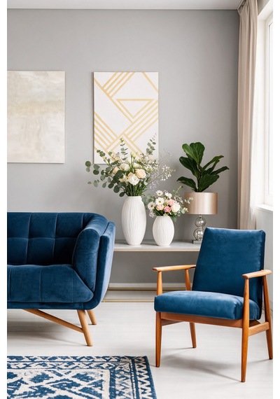 2'li Minimalist Vazo Set - Modern Salon Dekoru, Hediyelik - Hindistan Cevizi Dokulu - Beyaz