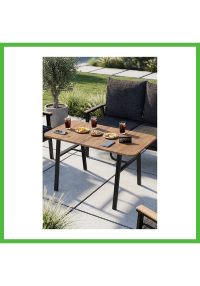 Vaveni Bahçe Masası Ahşap Balkon Teras Cafe Masa Modern Dış Mekan Masa 9832 Atlantik Çam Sadece Masa Arz