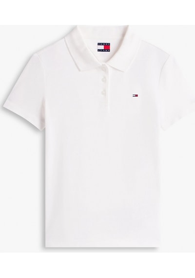 Tommy Hilfiger Tjw Dar Kesim Essential Polo Yakalı Kısa Kollu Kadın Beyaz Polo T-shirt Dw0dw20160ybl Tommy Hilfiger Tjw Dar Kesim Essential Polo Yakalı Kısa Kollu Kadın Beyaz Polo T-shirt Dw0dw20160ybl