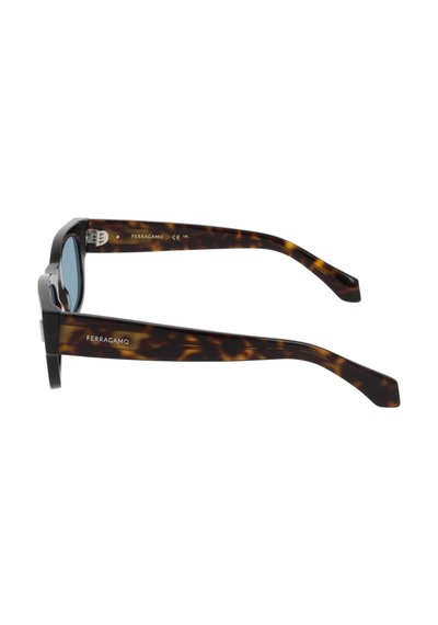 Salvatore Ferragamo Sf 2064se 242 51 Kadın Dikdörtgen Kırçıllı Kahverengi Kemik Güneş Gözlüğü Kahverengi
