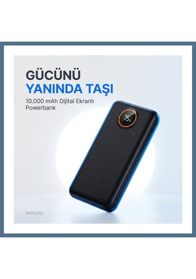 Buradabulabilirsin Snp-3012 10.000 Mah Lcd Ekran Dahili Kablolu 22.5w Hızlı Şarj Powerbank Bbz Çok Renkli