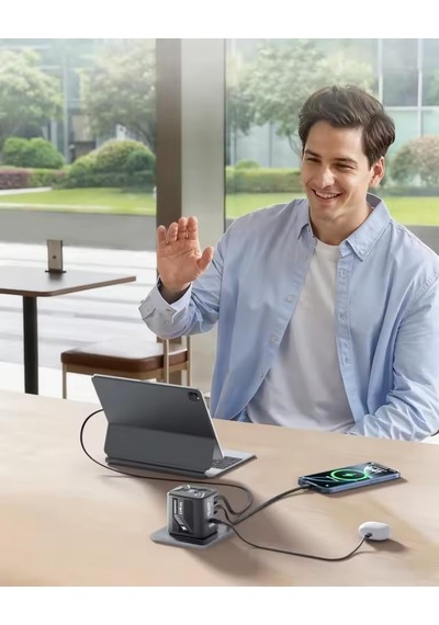 Tr Ac-122 40w Hızlı Şarj Adaptörü, 2x Usb-c Çıkışlı Çoklu Şarj Cihazı