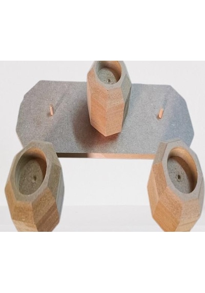 1448bng90247hobi Adn Dekoratif Sekizgen Mumluk Ahşap Mdf Ham Cnc Kesim Model El Yapım