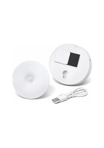 2'li Set Sensörlü Led Kabin Işığı Gece Lambası 1,5w 4000k Doğal Beyaz 150 Lümen Usb Şarjlı Manyetik Çok Renkli