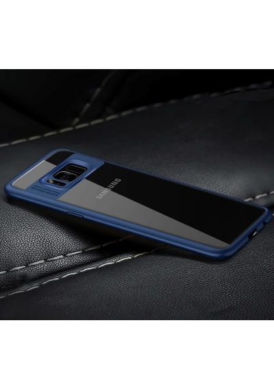 Ally Galaxy Uyumlu Note 8 Darbeya Dayanıklı Şeffaf Silikon Kılıf- 5775 Beyaz