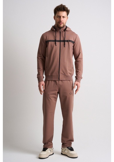 Shooter Sportswear Shooter Klasik Erkek Eşofman Takımı Çıkartılabilir Kapüşonlu Rahat Kalıp Vizon Shooter Sportswear Shooter Klasik Erkek Eşofman Takımı Çıkartılabilir Kapüşonlu Rahat Kalıp Vizon