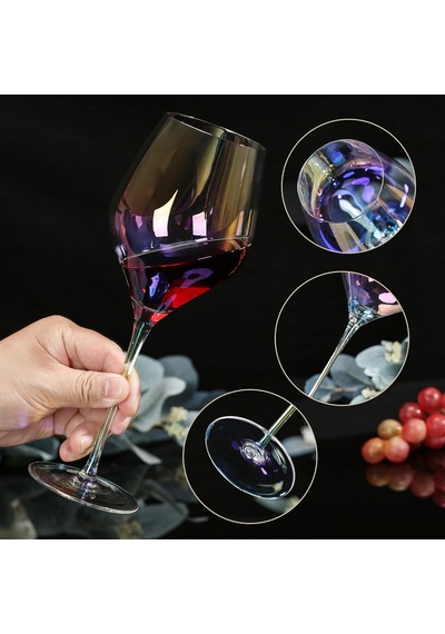 Tr Şarap Kadehleri 2'li Set, 22 Oz El Üflemeli Beyaz Ve Kırmızı Şarap Kadehleri. Kurşunsuz Premium Kristal Yanard Genel