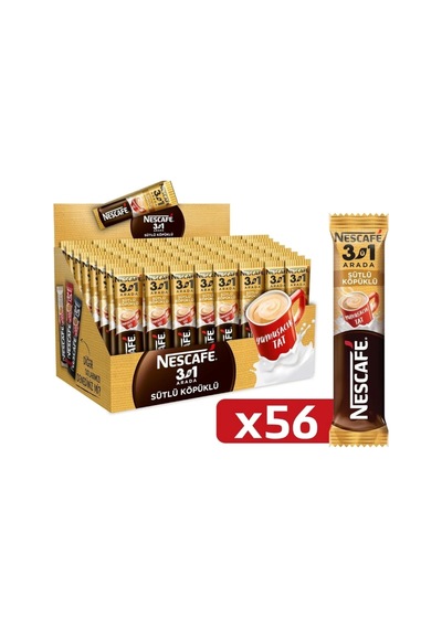 Neacafe 3'ü 1 Arada Sütlü Köpüklü Kahve 56 x 17.4 G