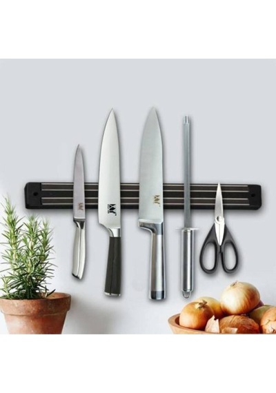 Mıknatıslı Bıçak Tutucu Duvara Monte Bıçak Askısı 33 CM